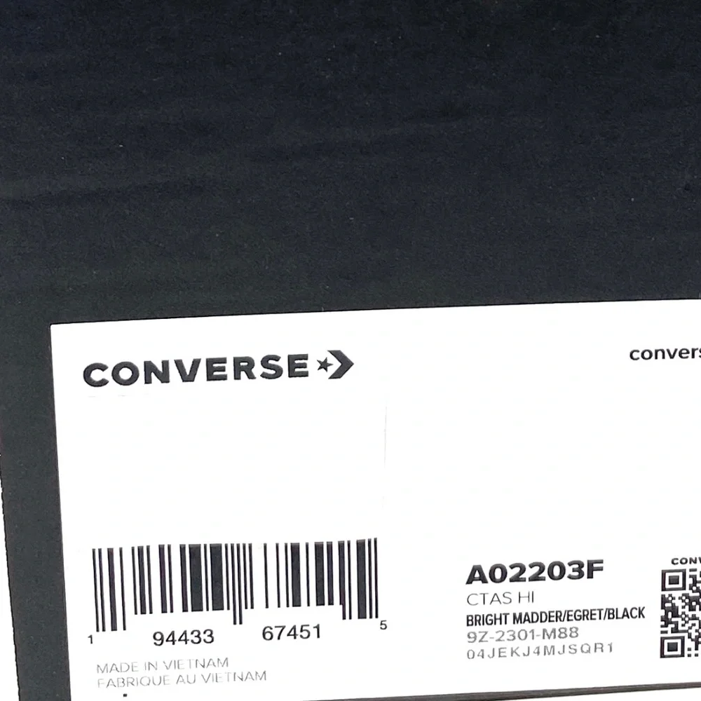 Converse Ctas High Top Shoes For Women Orange Sneakers Casual Canvas A02203F_9